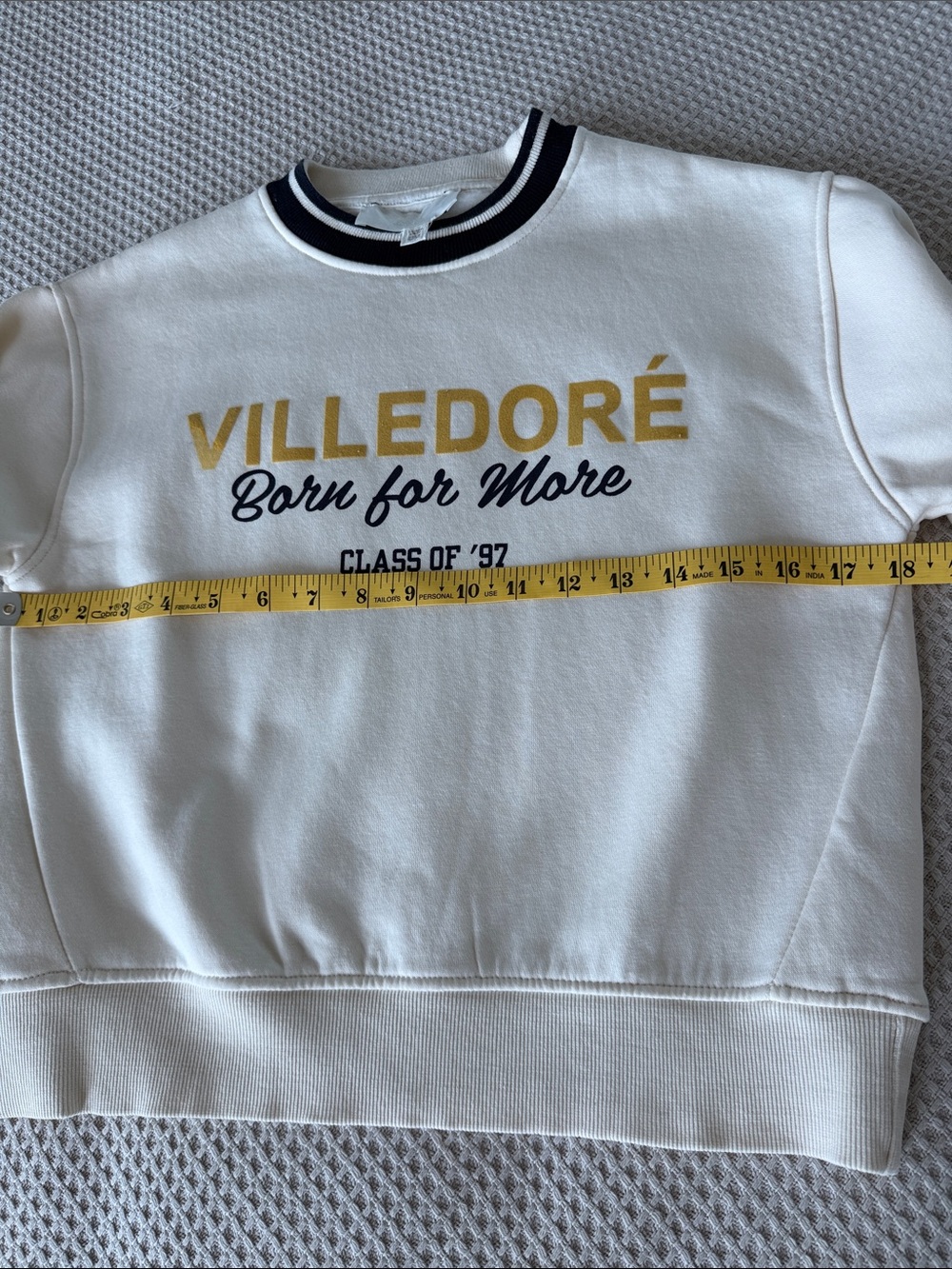 Zara kids Off-white sweatshirt long sleeves sweater top Size 7-8 - Picture 11 of 16